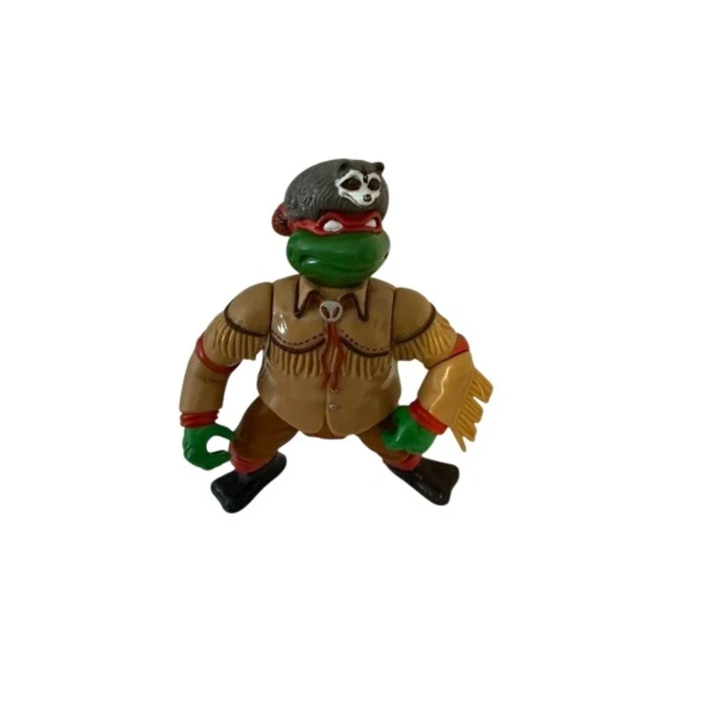 Vintage 1992 TMNT Raphael Wild West Turtle Scout Action Figure Playmates Toys